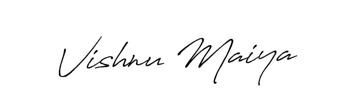 Similarly Antro_Vectra_Bolder is the best handwritten signature design. Signature creator online .You can use it as an online autograph creator for name Vishnu Maiya. Vishnu Maiya signature style 7 images and pictures png