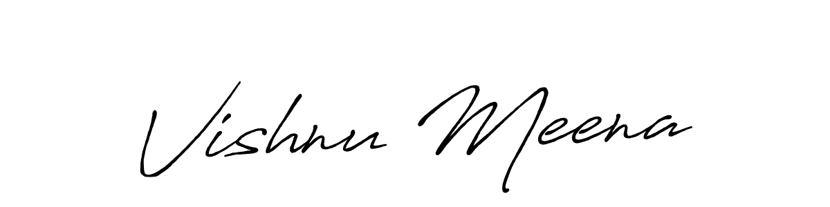 Make a beautiful signature design for name Vishnu Meena. Use this online signature maker to create a handwritten signature for free. Vishnu Meena signature style 7 images and pictures png