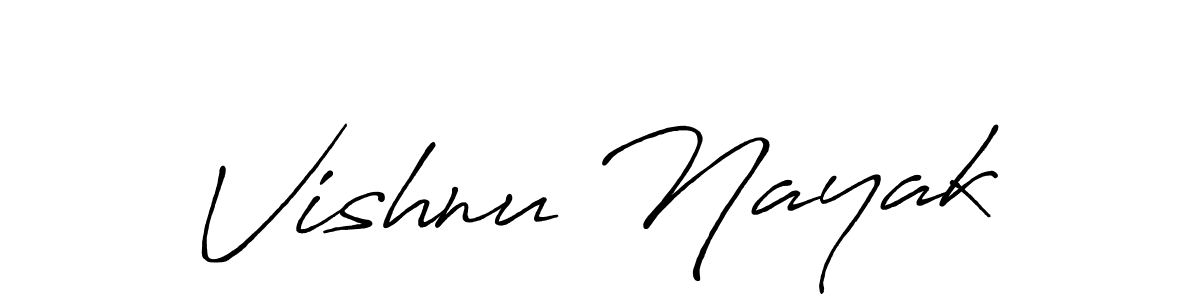 Make a beautiful signature design for name Vishnu Nayak. Use this online signature maker to create a handwritten signature for free. Vishnu Nayak signature style 7 images and pictures png