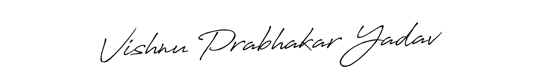 Similarly Antro_Vectra_Bolder is the best handwritten signature design. Signature creator online .You can use it as an online autograph creator for name Vishnu Prabhakar Yadav. Vishnu Prabhakar Yadav signature style 7 images and pictures png