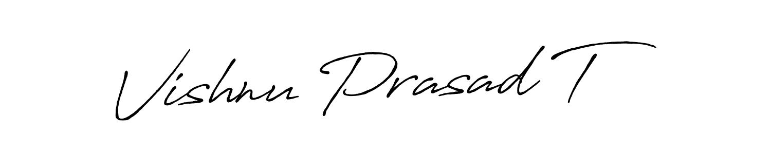 Design your own signature with our free online signature maker. With this signature software, you can create a handwritten (Antro_Vectra_Bolder) signature for name Vishnu Prasad T. Vishnu Prasad T signature style 7 images and pictures png