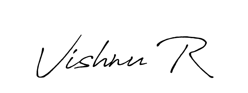 Here are the top 10 professional signature styles for the name Vishnu R. These are the best autograph styles you can use for your name. Vishnu R signature style 7 images and pictures png