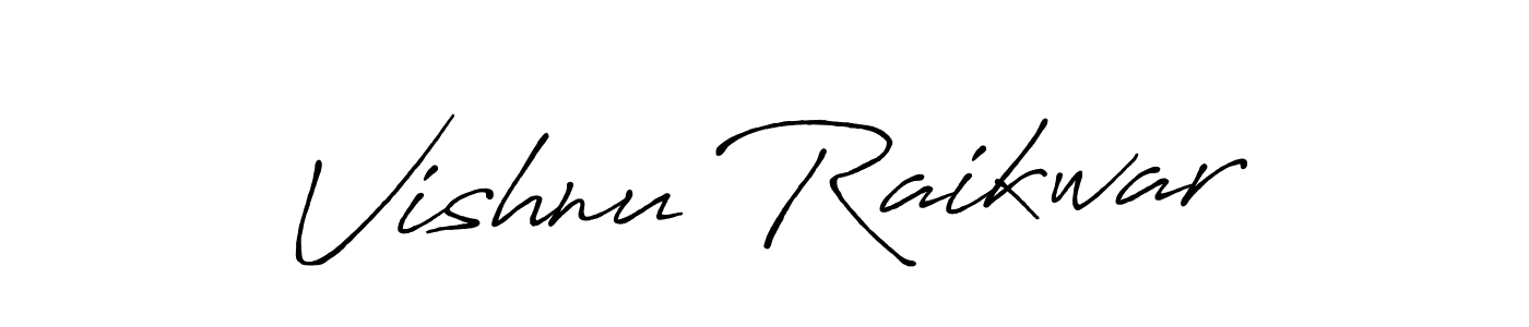 Antro_Vectra_Bolder is a professional signature style that is perfect for those who want to add a touch of class to their signature. It is also a great choice for those who want to make their signature more unique. Get Vishnu Raikwar name to fancy signature for free. Vishnu Raikwar signature style 7 images and pictures png
