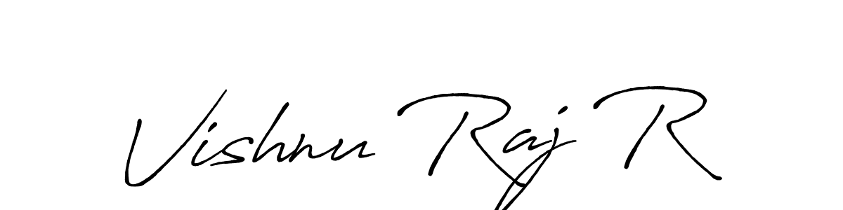 Similarly Antro_Vectra_Bolder is the best handwritten signature design. Signature creator online .You can use it as an online autograph creator for name Vishnu Raj R. Vishnu Raj R signature style 7 images and pictures png