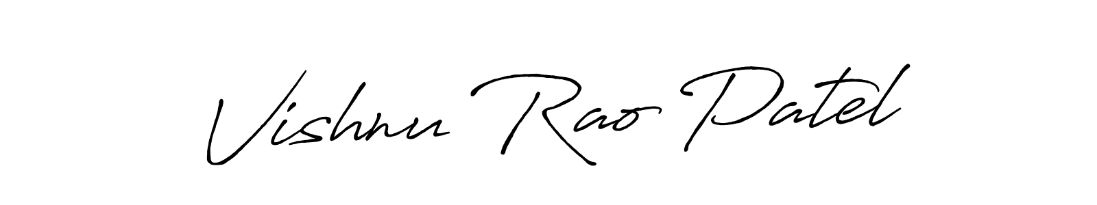 Similarly Antro_Vectra_Bolder is the best handwritten signature design. Signature creator online .You can use it as an online autograph creator for name Vishnu Rao Patel. Vishnu Rao Patel signature style 7 images and pictures png