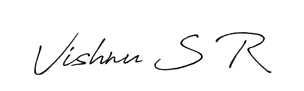 Make a beautiful signature design for name Vishnu S R. Use this online signature maker to create a handwritten signature for free. Vishnu S R signature style 7 images and pictures png