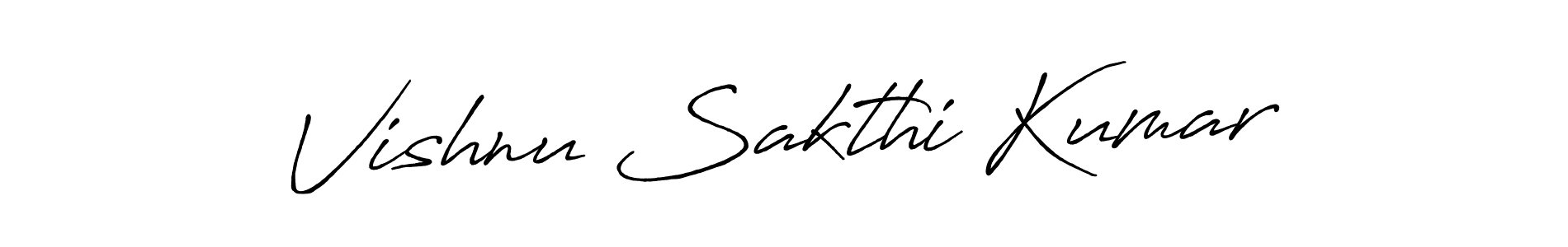 Vishnu Sakthi Kumar stylish signature style. Best Handwritten Sign (Antro_Vectra_Bolder) for my name. Handwritten Signature Collection Ideas for my name Vishnu Sakthi Kumar. Vishnu Sakthi Kumar signature style 7 images and pictures png