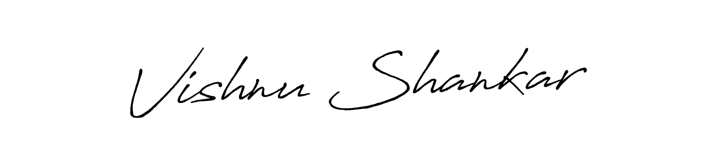 Antro_Vectra_Bolder is a professional signature style that is perfect for those who want to add a touch of class to their signature. It is also a great choice for those who want to make their signature more unique. Get Vishnu Shankar name to fancy signature for free. Vishnu Shankar signature style 7 images and pictures png