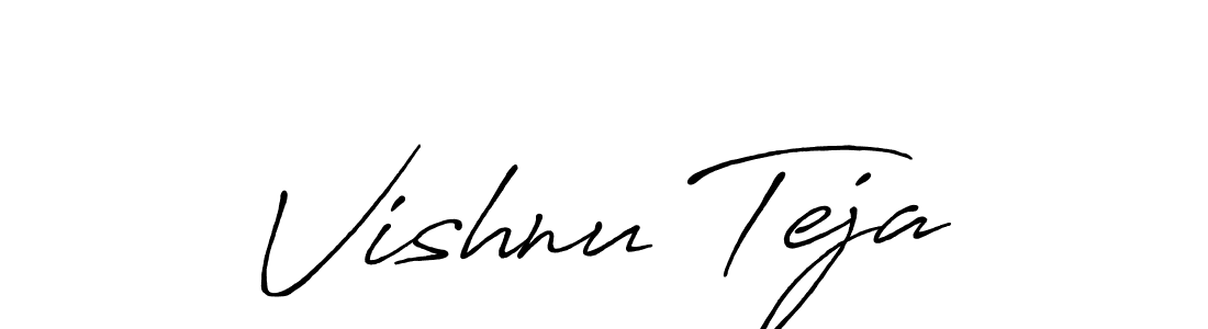 Also You can easily find your signature by using the search form. We will create Vishnu Teja name handwritten signature images for you free of cost using Antro_Vectra_Bolder sign style. Vishnu Teja signature style 7 images and pictures png