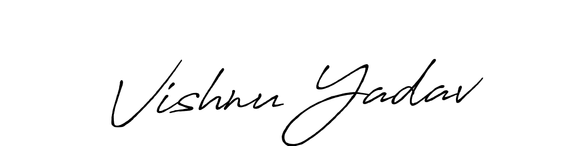 The best way (Antro_Vectra_Bolder) to make a short signature is to pick only two or three words in your name. The name Vishnu Yadav include a total of six letters. For converting this name. Vishnu Yadav signature style 7 images and pictures png