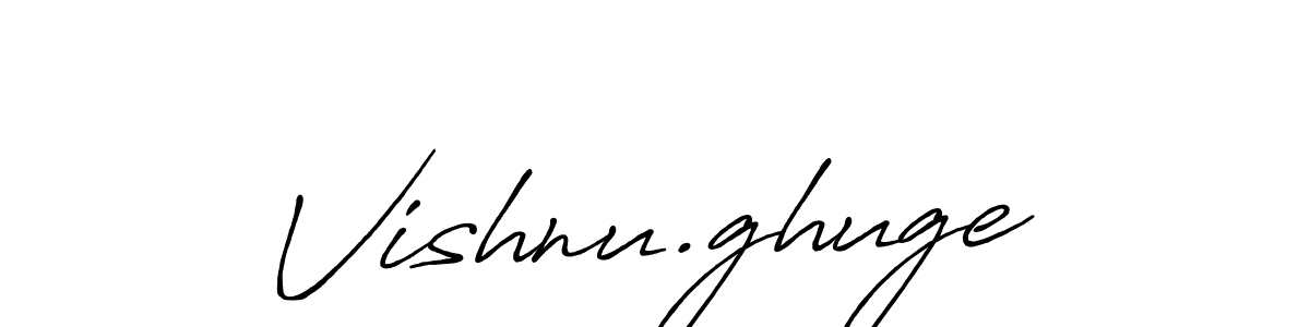 Also we have Vishnu.ghuge name is the best signature style. Create professional handwritten signature collection using Antro_Vectra_Bolder autograph style. Vishnu.ghuge signature style 7 images and pictures png