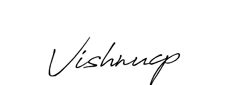 Vishnucp stylish signature style. Best Handwritten Sign (Antro_Vectra_Bolder) for my name. Handwritten Signature Collection Ideas for my name Vishnucp. Vishnucp signature style 7 images and pictures png