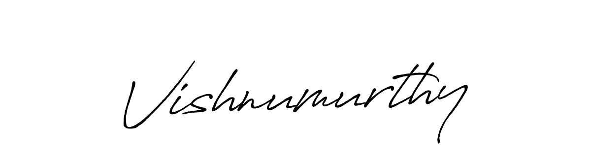 Use a signature maker to create a handwritten signature online. With this signature software, you can design (Antro_Vectra_Bolder) your own signature for name Vishnumurthy. Vishnumurthy signature style 7 images and pictures png