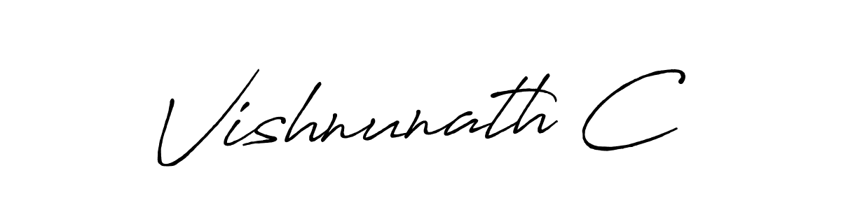 Make a beautiful signature design for name Vishnunath C. Use this online signature maker to create a handwritten signature for free. Vishnunath C signature style 7 images and pictures png