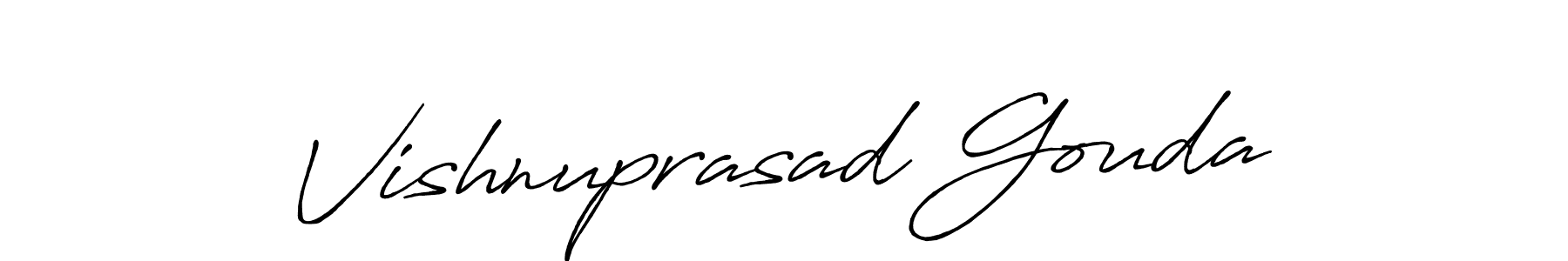 Vishnuprasad Gouda stylish signature style. Best Handwritten Sign (Antro_Vectra_Bolder) for my name. Handwritten Signature Collection Ideas for my name Vishnuprasad Gouda. Vishnuprasad Gouda signature style 7 images and pictures png