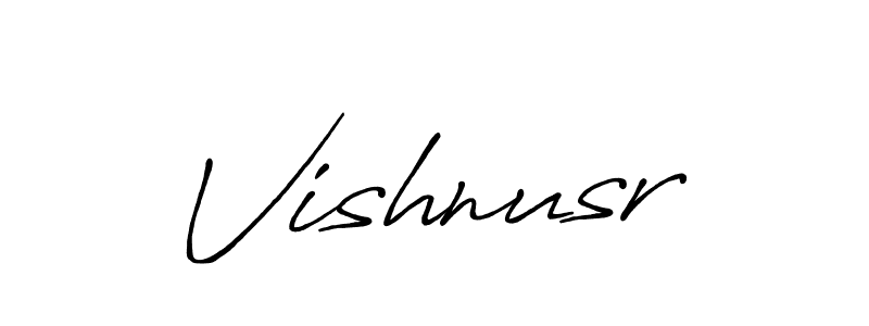 Create a beautiful signature design for name Vishnusr. With this signature (Antro_Vectra_Bolder) fonts, you can make a handwritten signature for free. Vishnusr signature style 7 images and pictures png