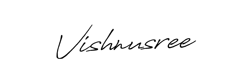 Also we have Vishnusree name is the best signature style. Create professional handwritten signature collection using Antro_Vectra_Bolder autograph style. Vishnusree signature style 7 images and pictures png