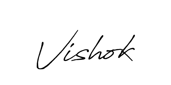 Also You can easily find your signature by using the search form. We will create Vishok name handwritten signature images for you free of cost using Antro_Vectra_Bolder sign style. Vishok signature style 7 images and pictures png