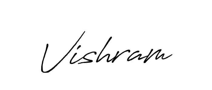 Make a beautiful signature design for name Vishram. Use this online signature maker to create a handwritten signature for free. Vishram signature style 7 images and pictures png