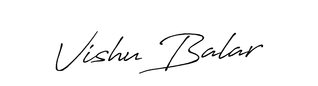 The best way (Antro_Vectra_Bolder) to make a short signature is to pick only two or three words in your name. The name Vishu Balar include a total of six letters. For converting this name. Vishu Balar signature style 7 images and pictures png
