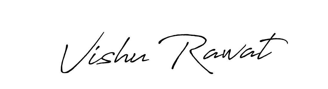 Similarly Antro_Vectra_Bolder is the best handwritten signature design. Signature creator online .You can use it as an online autograph creator for name Vishu Rawat. Vishu Rawat signature style 7 images and pictures png