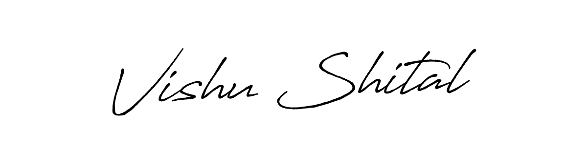 It looks lik you need a new signature style for name Vishu Shital. Design unique handwritten (Antro_Vectra_Bolder) signature with our free signature maker in just a few clicks. Vishu Shital signature style 7 images and pictures png