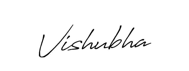 How to make Vishubha name signature. Use Antro_Vectra_Bolder style for creating short signs online. This is the latest handwritten sign. Vishubha signature style 7 images and pictures png