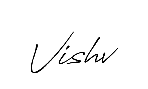 Also You can easily find your signature by using the search form. We will create Vishv name handwritten signature images for you free of cost using Antro_Vectra_Bolder sign style. Vishv signature style 7 images and pictures png