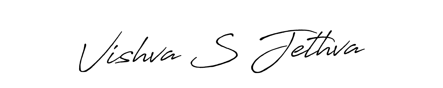 It looks lik you need a new signature style for name Vishva S Jethva. Design unique handwritten (Antro_Vectra_Bolder) signature with our free signature maker in just a few clicks. Vishva S Jethva signature style 7 images and pictures png