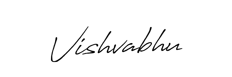 Design your own signature with our free online signature maker. With this signature software, you can create a handwritten (Antro_Vectra_Bolder) signature for name Vishvabhu. Vishvabhu signature style 7 images and pictures png