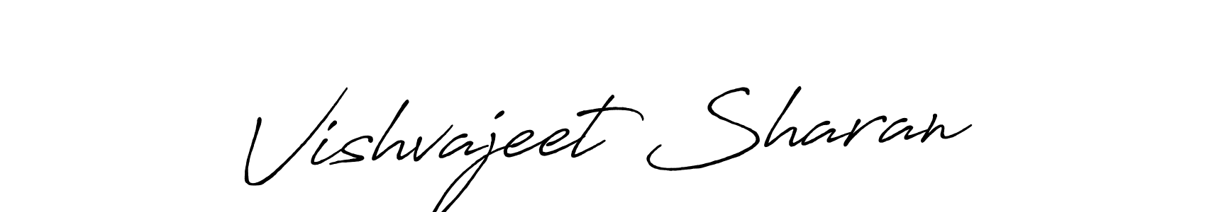 Vishvajeet Sharan stylish signature style. Best Handwritten Sign (Antro_Vectra_Bolder) for my name. Handwritten Signature Collection Ideas for my name Vishvajeet Sharan. Vishvajeet Sharan signature style 7 images and pictures png