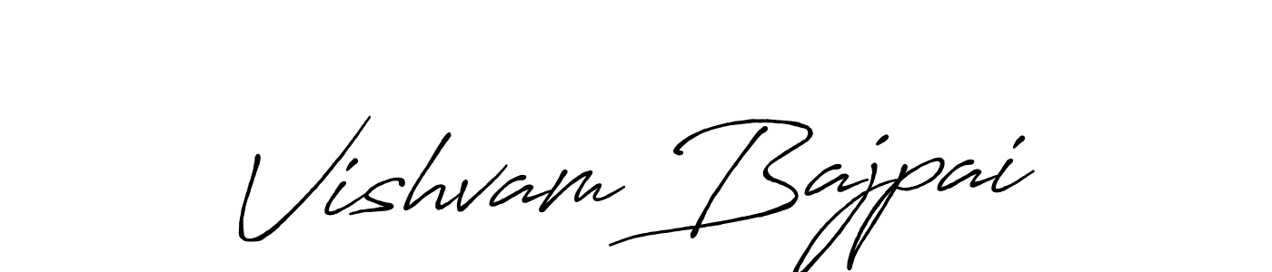 How to Draw Vishvam Bajpai signature style? Antro_Vectra_Bolder is a latest design signature styles for name Vishvam Bajpai. Vishvam Bajpai signature style 7 images and pictures png