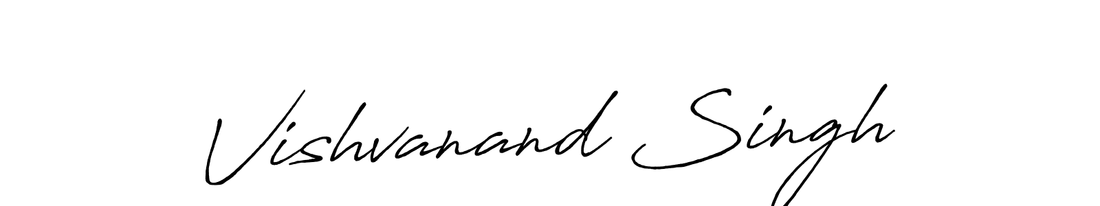 The best way (Antro_Vectra_Bolder) to make a short signature is to pick only two or three words in your name. The name Vishvanand Singh include a total of six letters. For converting this name. Vishvanand Singh signature style 7 images and pictures png