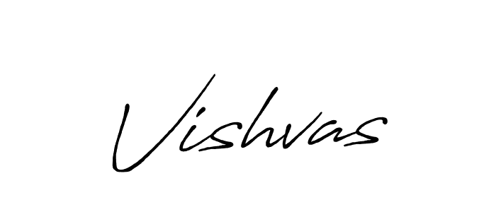 How to make Vishvas name signature. Use Antro_Vectra_Bolder style for creating short signs online. This is the latest handwritten sign. Vishvas signature style 7 images and pictures png