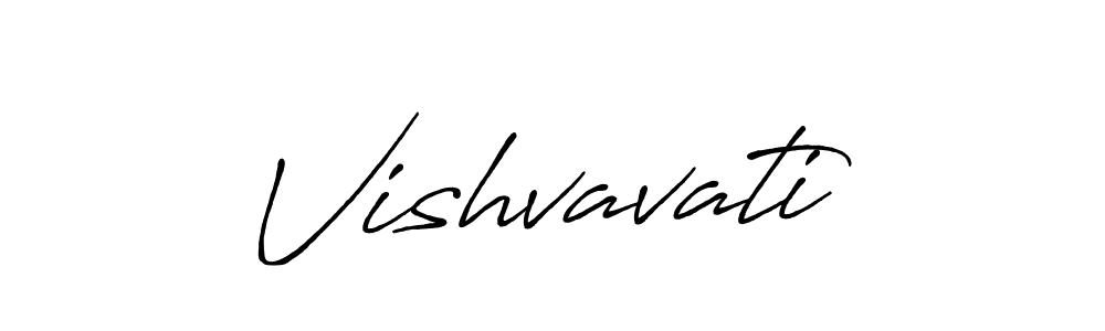 Vishvavati stylish signature style. Best Handwritten Sign (Antro_Vectra_Bolder) for my name. Handwritten Signature Collection Ideas for my name Vishvavati. Vishvavati signature style 7 images and pictures png