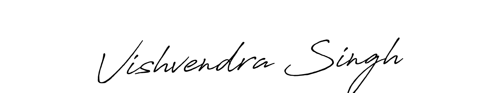Antro_Vectra_Bolder is a professional signature style that is perfect for those who want to add a touch of class to their signature. It is also a great choice for those who want to make their signature more unique. Get Vishvendra Singh name to fancy signature for free. Vishvendra Singh signature style 7 images and pictures png