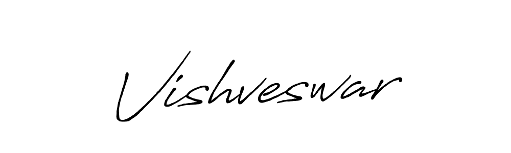 Create a beautiful signature design for name Vishveswar. With this signature (Antro_Vectra_Bolder) fonts, you can make a handwritten signature for free. Vishveswar signature style 7 images and pictures png