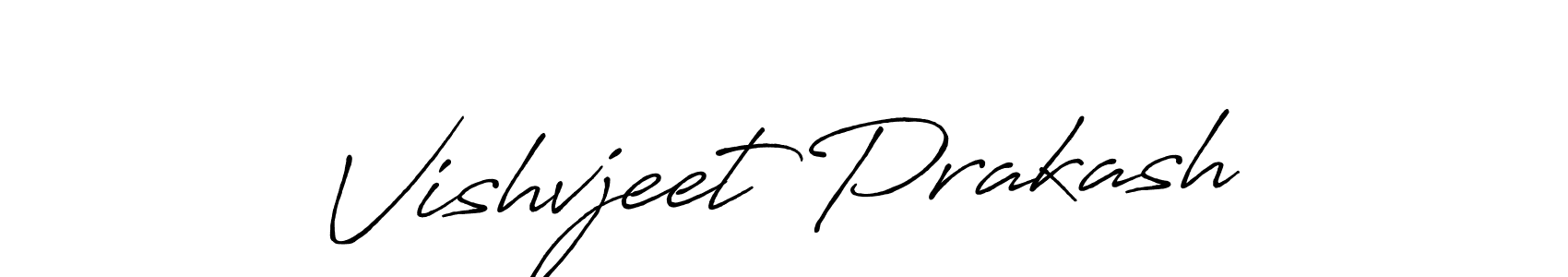 Vishvjeet Prakash stylish signature style. Best Handwritten Sign (Antro_Vectra_Bolder) for my name. Handwritten Signature Collection Ideas for my name Vishvjeet Prakash. Vishvjeet Prakash signature style 7 images and pictures png