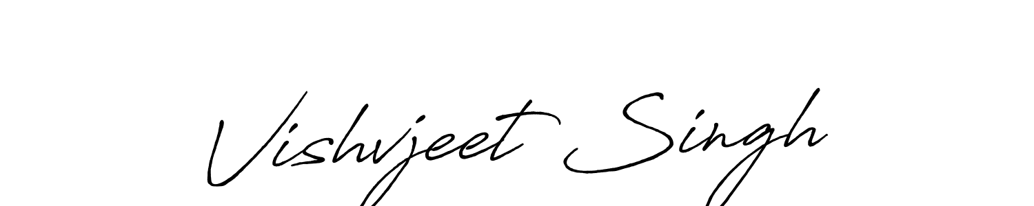 Antro_Vectra_Bolder is a professional signature style that is perfect for those who want to add a touch of class to their signature. It is also a great choice for those who want to make their signature more unique. Get Vishvjeet Singh name to fancy signature for free. Vishvjeet Singh signature style 7 images and pictures png