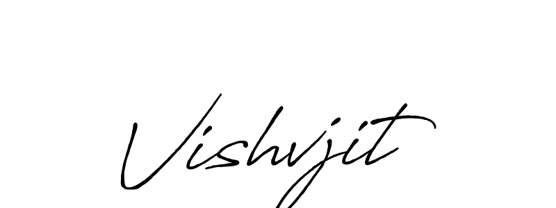 Design your own signature with our free online signature maker. With this signature software, you can create a handwritten (Antro_Vectra_Bolder) signature for name Vishvjit. Vishvjit signature style 7 images and pictures png
