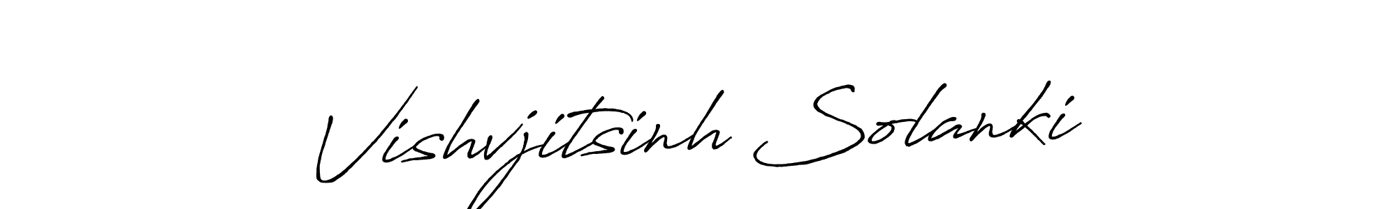 Antro_Vectra_Bolder is a professional signature style that is perfect for those who want to add a touch of class to their signature. It is also a great choice for those who want to make their signature more unique. Get Vishvjitsinh Solanki name to fancy signature for free. Vishvjitsinh Solanki signature style 7 images and pictures png