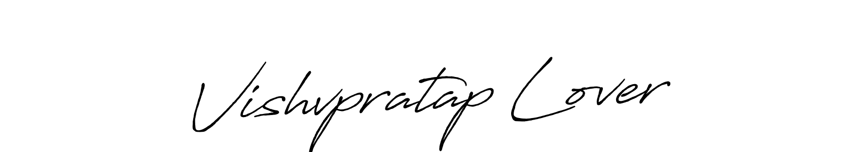 Design your own signature with our free online signature maker. With this signature software, you can create a handwritten (Antro_Vectra_Bolder) signature for name Vishvpratap Lover. Vishvpratap Lover signature style 7 images and pictures png