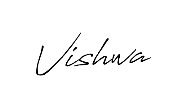How to make Vishwa signature? Antro_Vectra_Bolder is a professional autograph style. Create handwritten signature for Vishwa name. Vishwa signature style 7 images and pictures png