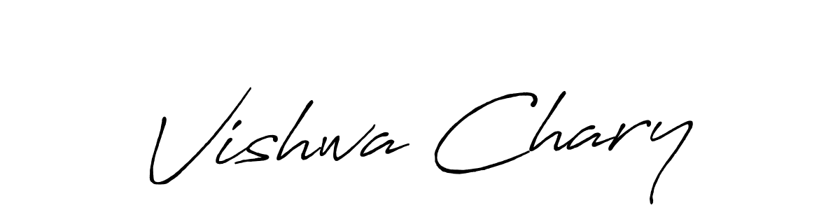 Here are the top 10 professional signature styles for the name Vishwa Chary. These are the best autograph styles you can use for your name. Vishwa Chary signature style 7 images and pictures png