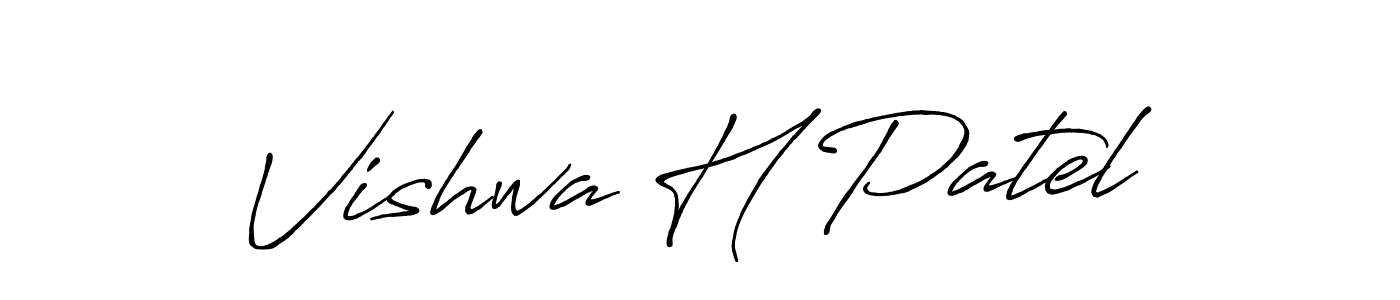 Here are the top 10 professional signature styles for the name Vishwa H Patel. These are the best autograph styles you can use for your name. Vishwa H Patel signature style 7 images and pictures png