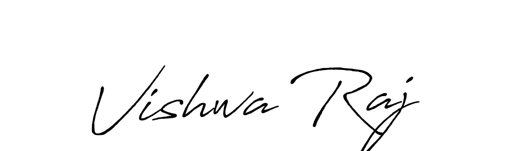 How to make Vishwa Raj signature? Antro_Vectra_Bolder is a professional autograph style. Create handwritten signature for Vishwa Raj name. Vishwa Raj signature style 7 images and pictures png