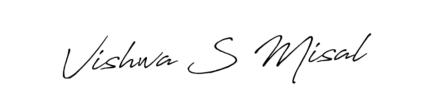 It looks lik you need a new signature style for name Vishwa S Misal. Design unique handwritten (Antro_Vectra_Bolder) signature with our free signature maker in just a few clicks. Vishwa S Misal signature style 7 images and pictures png