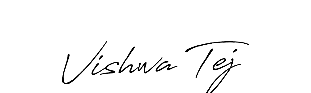 Vishwa Tej stylish signature style. Best Handwritten Sign (Antro_Vectra_Bolder) for my name. Handwritten Signature Collection Ideas for my name Vishwa Tej. Vishwa Tej signature style 7 images and pictures png