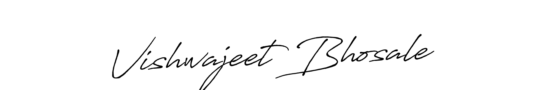 Use a signature maker to create a handwritten signature online. With this signature software, you can design (Antro_Vectra_Bolder) your own signature for name Vishwajeet Bhosale. Vishwajeet Bhosale signature style 7 images and pictures png