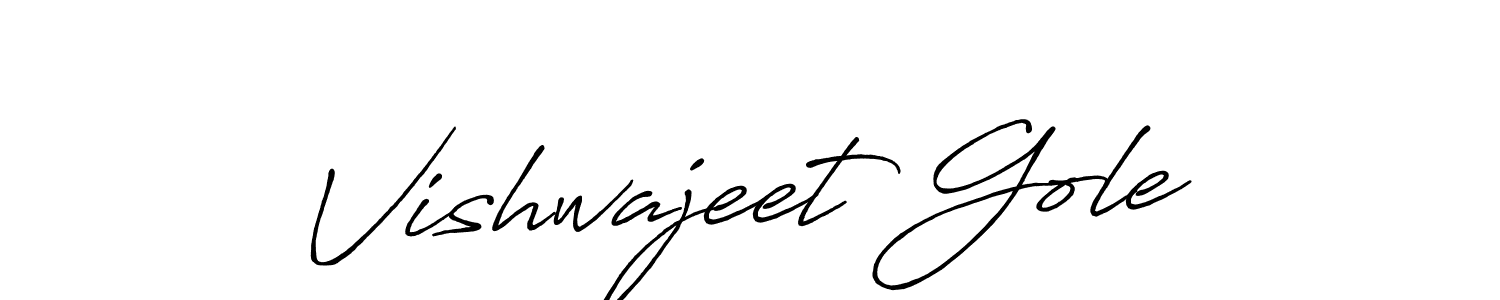 Use a signature maker to create a handwritten signature online. With this signature software, you can design (Antro_Vectra_Bolder) your own signature for name Vishwajeet Gole. Vishwajeet Gole signature style 7 images and pictures png